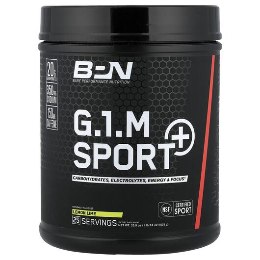 Основное фото товара G.1.M Sport+ Lemon Lime Основное фото товара BPN, Спортивное питание, G.1.M Sport+ Lemon Lime, 678 г