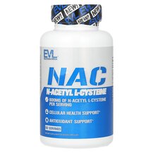 N-ацетилцистеїн NAC 600 mg EVLution Nutrition 60 капсул N-ацетилцистеїн NAC 600 mg EVLution Nutrition 60 капсул