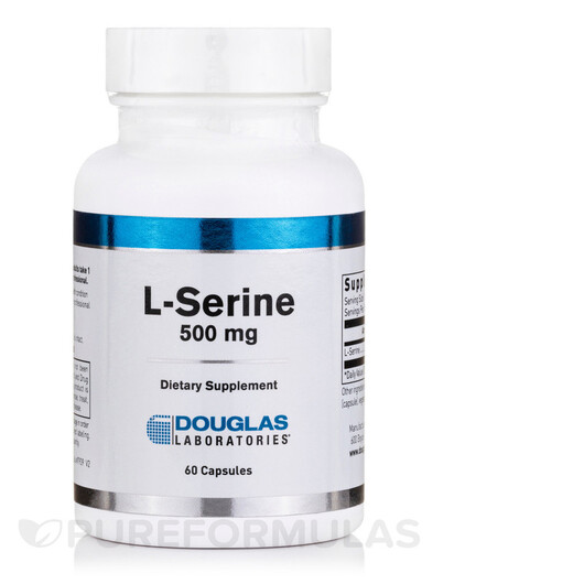 Основное фото товара L-Serine 500 mg Основное фото товара Douglas Laboratories, L-Серин, L-Serine 500 mg, 60 капсул