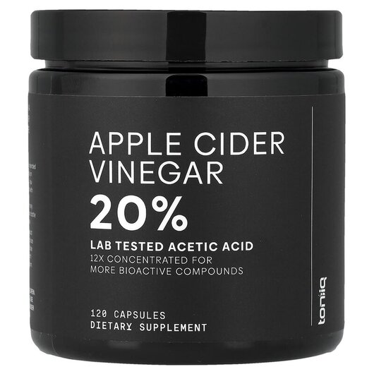 Основное фото товара Apple Cider Vinegar Основное фото товара Toniiq, Яблочный уксус, Apple Cider Vinegar, 120 капсул