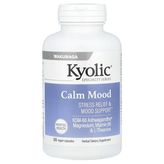 Основное фото товара Kyolic, Поддержка стресса, Specialty Series Calm Mood, 120 капсул
