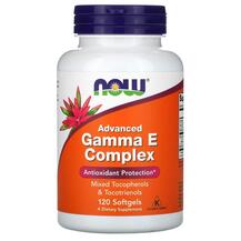 Вітамін E Gamma E Complex NOW Foods 120 капсул