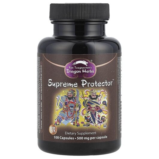 Основне фото товару Supreme Protector 450 mg Основне фото товару Dragon Herbs, Supreme Protector 450 mg, Трави, 100 капсул