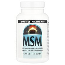 MSM 1000 mg Метилсульфонилметан МСМ Source Naturals