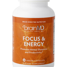 Енергетичний напій Focus and Energy BrainMD 120 капсул