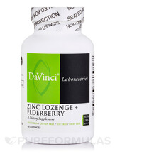 Цинк в пастилках Zinc Lozenge + Elderberry DaVinci