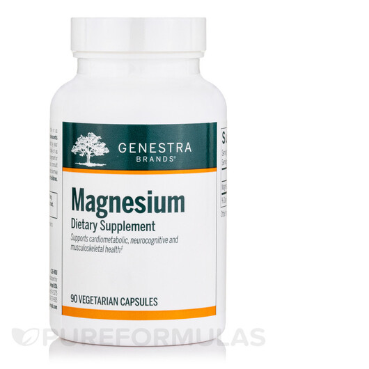 Основное фото товара Magnesium Основное фото товара Genestra, Магний, Magnesium, 90 капсул
