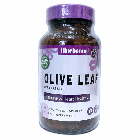 Основне фото товару Olive Leaf Herb Extract Основне фото товару Bluebonnet Nutrition, Olive Leaf Herb Extract, Листя оливи, 120 к