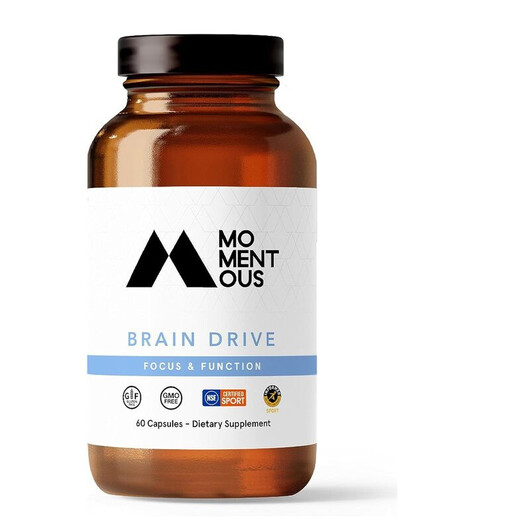 Основне фото товару Brain Drive Основне фото товару Momentous, Brain Drive, Підтримка мозку, 60 капсул