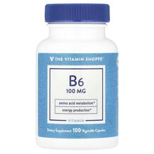 Vitamin B6 100 mg Витамин B TheVitaminShoppe 100 капсул Vitamin B6 100 mg Витамин B TheVitaminShoppe 100 капсул