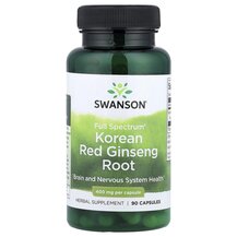 Full Spectrum Korean Red Ginseng Root 400 mg Женьшень