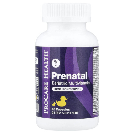 Основное фото товара Витамины для беременных, Prenatal Bariatric Multivitamin, 60 капс