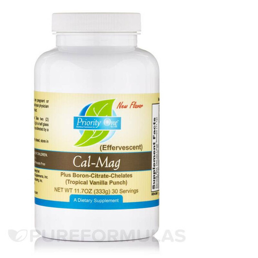 Основне фото товару Cal-Mag + Boron-Citrate-Chelates Effervescent Tropical, Кальцій М