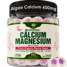 Кальцій Plant Based Calcium Gummies 600 mg with Vitamin D3