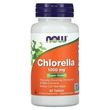 Хлорела Chlorella 1000 mg NOW Foods 60 таблеток Хлорела Chlorella 1000 mg NOW Foods 60 таблеток