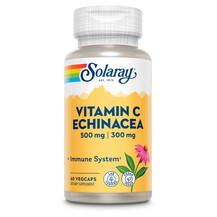 Vitamin C Echinacea Поддержка иммунитета Solaray 60 капсул