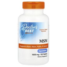 MSM with OptiMSM MSM 1500 мг Doctor's Best 120 таблеток