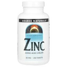 Цинк Zinc 50 mg Source Naturals 250 таблеток Цинк Zinc 50 mg Source Naturals 250 таблеток