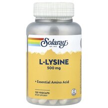 L-Lysine 500 mg L-Лизин 500 мг Solaray 120 капсул