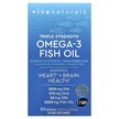 Фото товару Omega-3 Fish Oil Triple Strength, Риб'ячий жир, 90 капсул