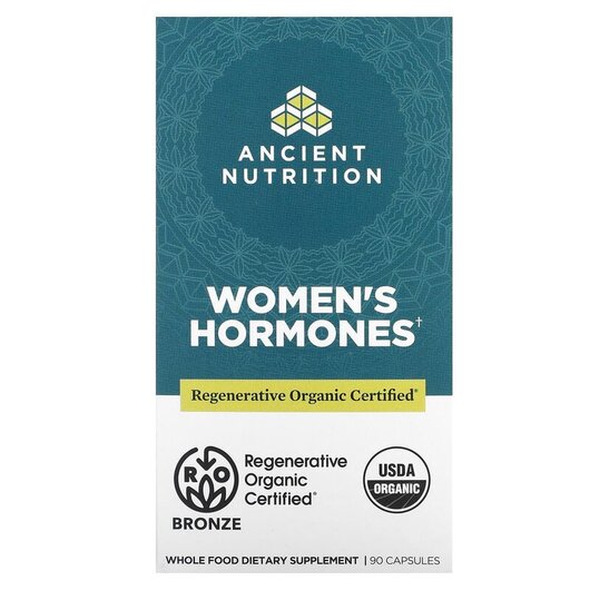 Основне фото товару Ancient Nutrition, Women's Hormones, Підтримка гормонів, 90 