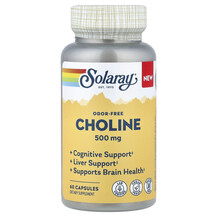 Choline Odor-Free 500 mg Холин Solaray 60 капсул
