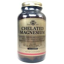 Фото товару Магній Хелат Chelated Magnesium Solgar 250 таблеток