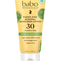 Sheer Zinc Mineral Sunscreen Lotion - Broad Spectrum SPF