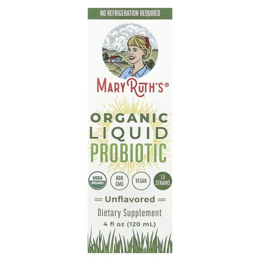 Основное фото товара MaryRuth's, Пробиотики, Organic Liquid Probiotic Unflavored,