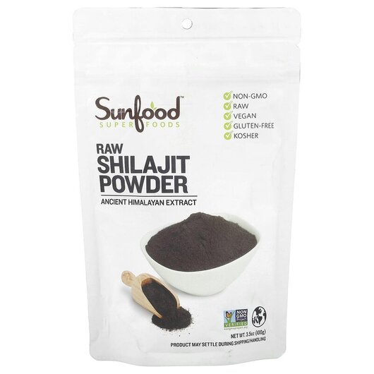 Основное фото товара Sunfood, Шилайт, RAW Shilajit Powder 3, 100 г