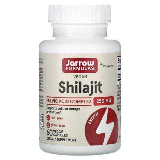 Основне фото товару Jarrow Formulas, Shilajit Fulvic Acid, Фульвові кислоти, 60 капсу
