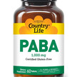 Фото товару Country Life, Paba, 4-Амінобензойна кислота, 60 таблеток