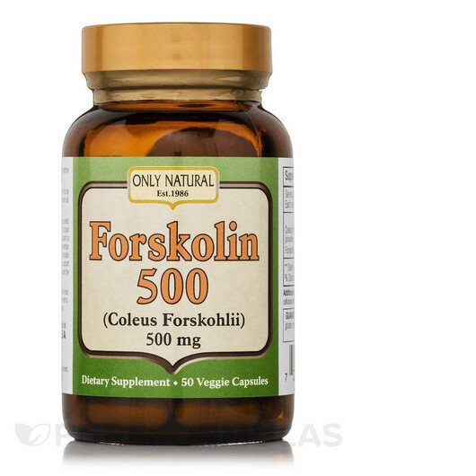 Основное фото товара Only Natural, Форсколин, Forskolin 500, 50 капсул