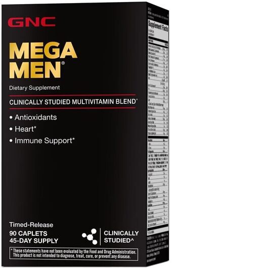 Основное фото товара GNC, Витамины Мега Мен, Mega Men Multivitamin, 90 таблеток