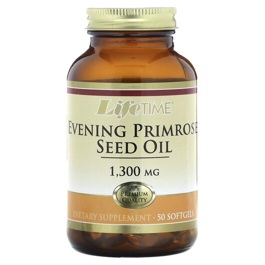 Основное фото товара Масло примулы вечерней, Evening Primrose Seed Oil 1300 mg, 50 кап