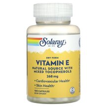 Вітамін E Токофероли Dry Form Vitamin E 268 mg Solaray