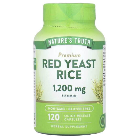 Основное фото товара Red Yeast Rice 1200 mg Основное фото товара Красный дрожжевой рис, Red Yeast Rice 1200 mg, 120 капсул