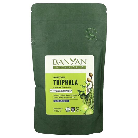 Основне фото товару Banyan Botanicals, Triphala Powder, Трифала, 227 г