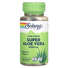 Super Aloe Vera 8000 mg Алоэ вера Solaray 100 капсул