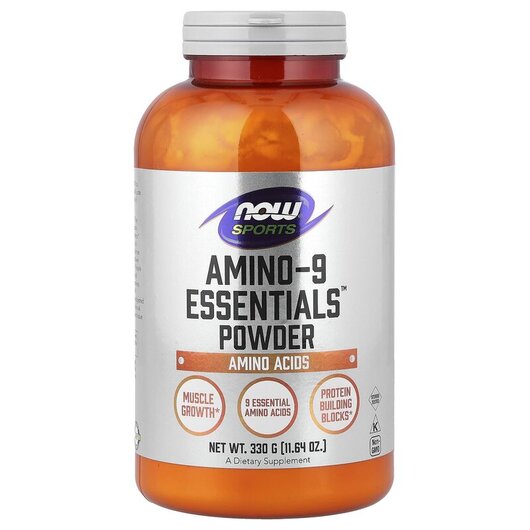 Основное фото товара Sports Amino-9 Essentials Powder Основное фото товара NOW Foods, Аминокислоты, Amino-9 Essentials Powder, 330 г