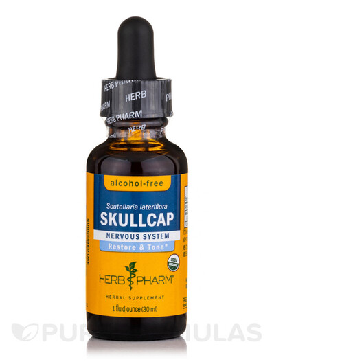 Основне фото товару Skullcap Alcohol-Free Основне фото товару Herb Pharm, Skullcap Alcohol-Free, Шоломниця, 29.6 мл