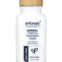 Herbal Toothpowder Tabs with Neem and Miswak Mint-Free по