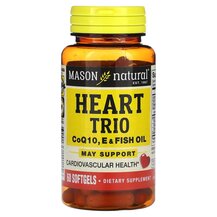 Heart Trio CoQ10 E & Fish Oil Коэнзим CoQ10 Mason Heart Trio CoQ10 E & Fish Oil Коэнзим CoQ10 Mason