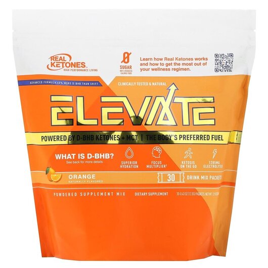 Основное фото товара Elevate Orange 30 Drink Mix Packets Основное фото товара Elevate Orange 30 Drink Mix Packets, Энергетический напиток, 12.3