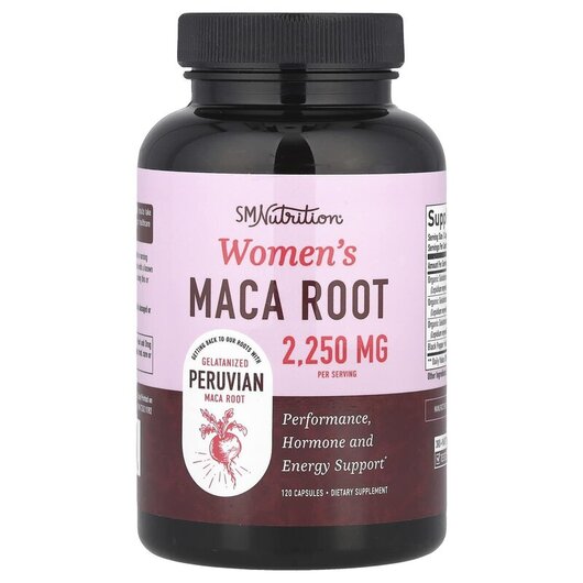 Основне фото товару SMNutrition, Women's Maca Root, Мака, 120 капсул