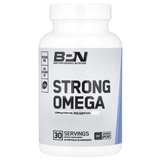 Основне фото товару BPN, Strong Omega 2580 mg, Омега 3, 60 капсул