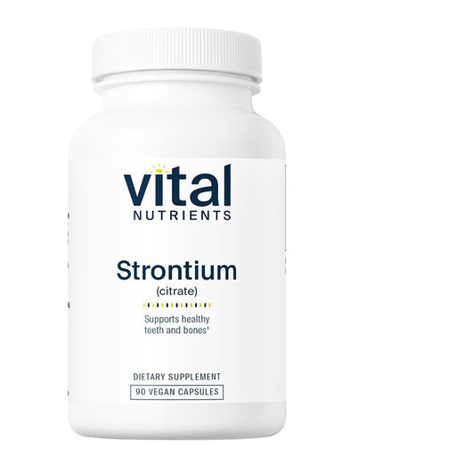 Основное фото товара Vital Nutrients, Стронций, Strontium Citrate 227 mg, 90 капсул