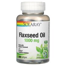 Flaxseed Oil 1000 mg Льняное Масло Solaray 100 капсул