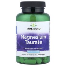 Magnesium Taurate 100 mg Магний Таурат Swanson 120 tablets