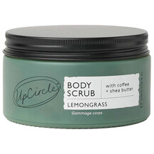 Natural Body Scrub with Coffee + Shea Butter - Lemongrass